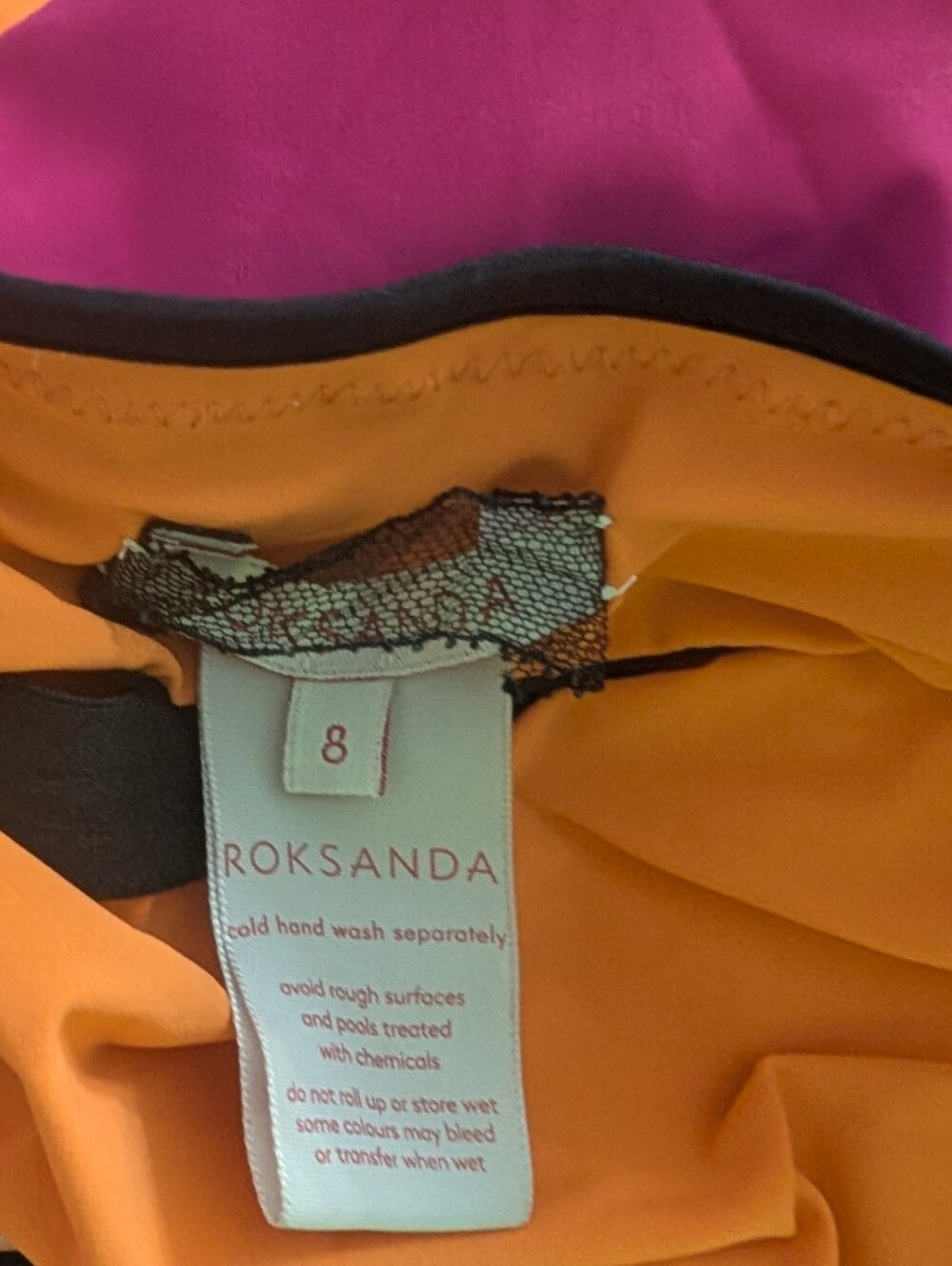 Roksanda Colorblock Swimsuit / Bodysuit – Size Small - UK 8 - Picture 5 of 8